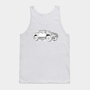 Hilux Explorer Truck Wireframe Tank Top